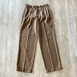 Mens Pronti Brown Dress Pants - 34x34